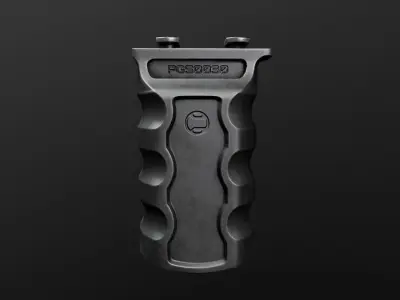 Railscales RSB MLOK Vertical Grip Low-poly 3D model