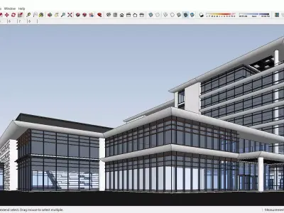 Sketchup Office building H3 3D model