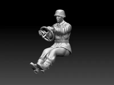 german driver soldier 3D print model