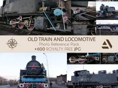 Photo Reference Pack Old Train And Locomotive Texture