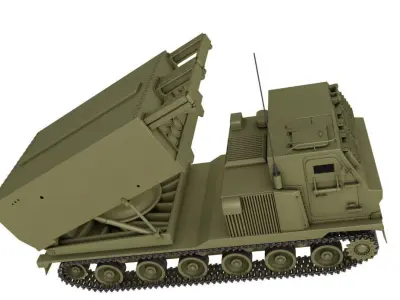 M270 Multiple Launch Rocket System 3D model purchase