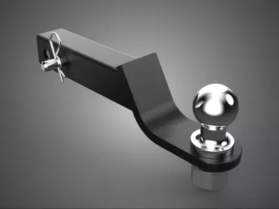 RECEIVER HITCH BALL DRAWBAR JOINT TOW TOWING MOUNT TRAILER PIN 3D model