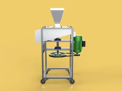 ONION RINGS CUTTING POTATO FRUIT VEGETABLE SLICER MACHINE 3D model
