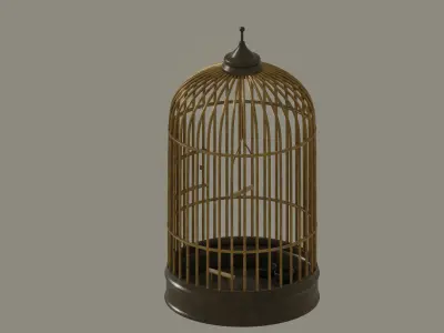 Bird Cage 3D model 3