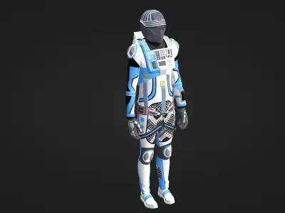  Robot Soldier  -  Assault Soldier Low-poly 3D model