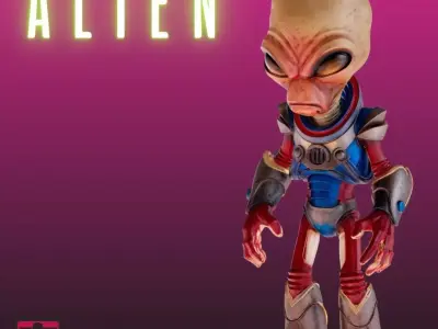 STL Tech Alien Warrior Sci-Fi Horror 3D print model