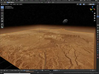  Mars Alien Planet Sci-Fi Fantasy Scenery 3D model