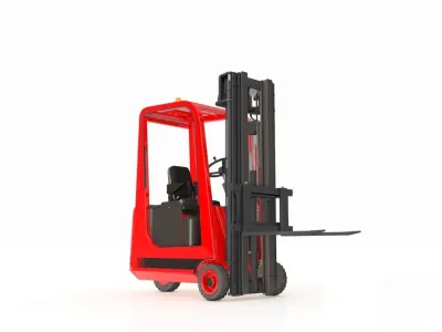 Forklift Small 3 Wheels 3D model