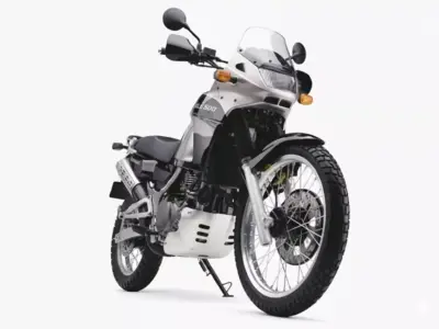 Kawasaki KLE 500 Motorcycle Low-poly 3D model