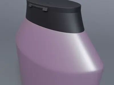 gl bottle Low-poly 3D model