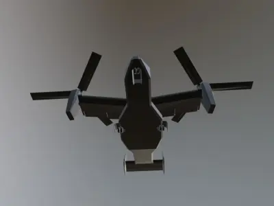 V22 Osprey  Low-poly 3D model