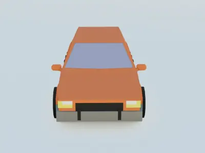 car 4 low poly Free 3D model
