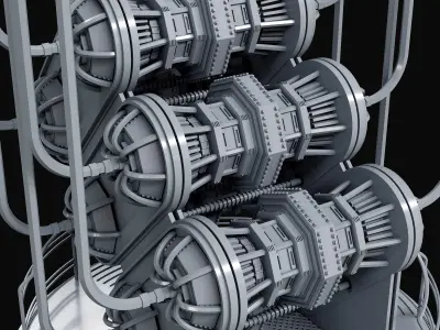 GENERATOR futuristic machine 3D model