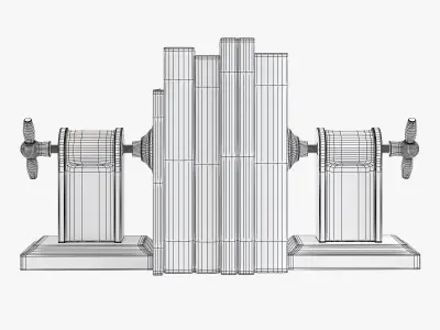 Flamant book-end helix screw 3D model