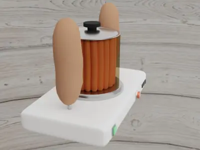 Hot-Dog Machine - Fast Food 3D model