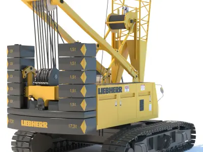 Liebherr Crawler Crane LR 1100 3D model