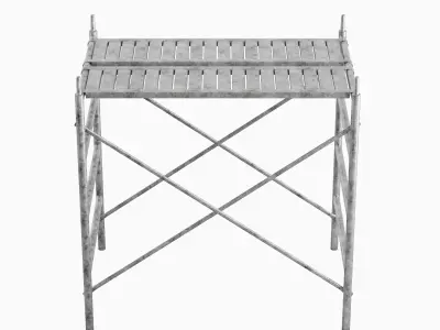 Metal Scaffolding Construction 01 Low-poly 3D model