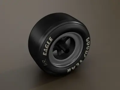 Le Mans Racing Backwheel 3D model
