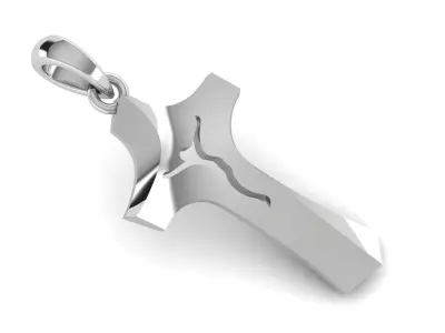 CROSS PENDANT CR199 3D print model