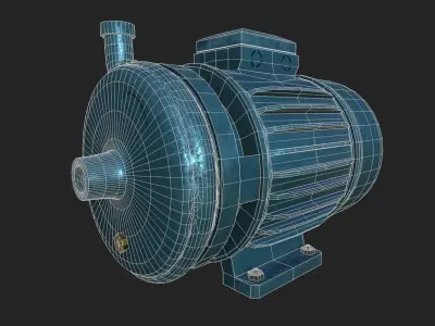 Centrifugal Pump Low-poly 3D model purchase