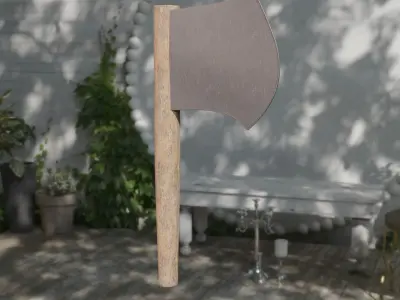 Simple Hatchet Asset Free low-poly 3D model