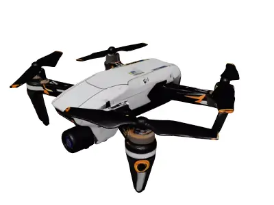 Modern Foldable Camera Drone Model 3D model