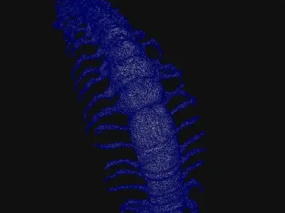 Centipede Creature 3D model