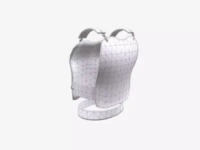 Ancient Armor Breastplate 3D Model Game Ready Armor PBR Low Poly Low-poly 3D model