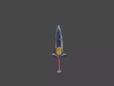Zeloeman Sword A 19 Low-poly 3D model