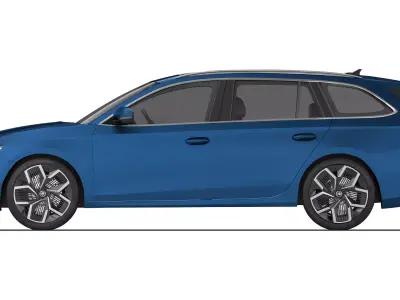 Skoda Octavia Combi 2025 3D model