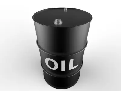 Oil Barrel 3D model 2