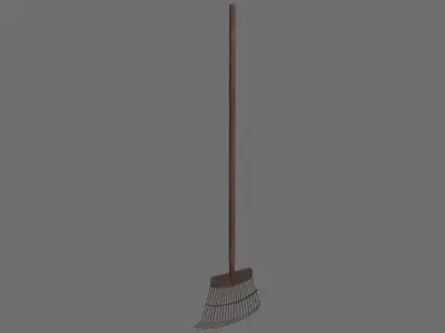 Rake 1C Low-poly 3D model