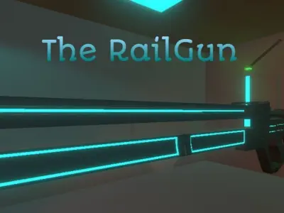 The RailGun arrowgun Free low-poly 3D model