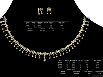 necklace bulk  50  STL files ready to print  part 03 3D print model
