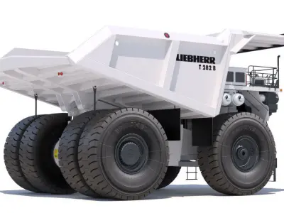 Dump Truck Liebherr T282B 3D model