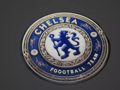 Chelsea Football Medallion 3D print model buy