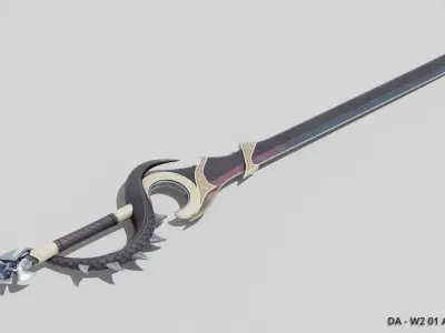 DA W2 01 Arkanum Low-poly 3D model