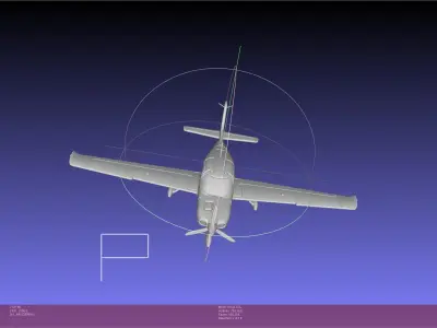 SR22 Cirrus Airplane Printable Miniature 3D print model