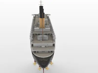 Print ready SS L ATLANTIQUE ocean liner  3D print model