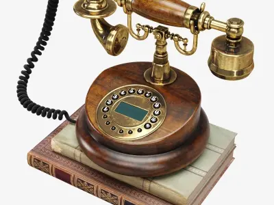Retro Phone 3D model