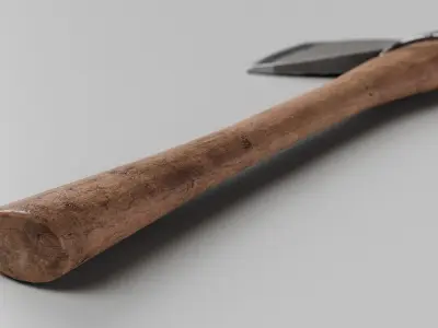 Game Ready  Axe Low-poly 3D model realism 3D model