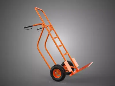 HAND TRUCK PALLET TILT CART MATERIAL HANDLING TRANSPORT LIFTING 3D model