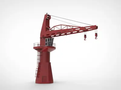 ship crane 3D model