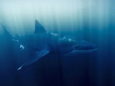Great White Shark - Queen of the Ocean  Low-poly 3D model