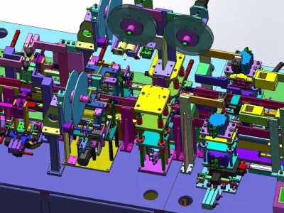 FFC flexible cable production line 3D model
