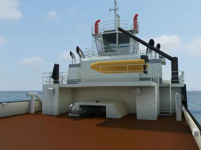 Svitzer tug boat 3D model