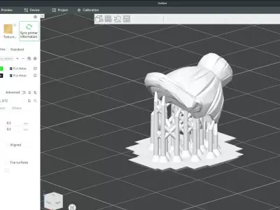 Custom3Dprint Minifigure Accessory - Minifigure Hair S2 - 012 3D print model