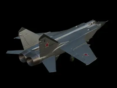 Mikoyan MiG-31 Low-poly 3D model