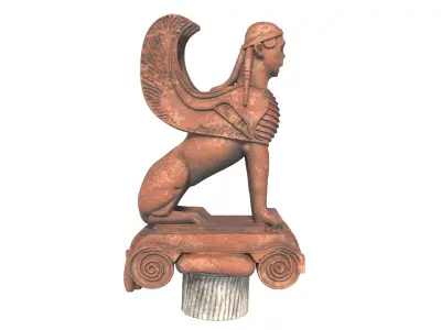 sphinx 5 Low-poly 3D model