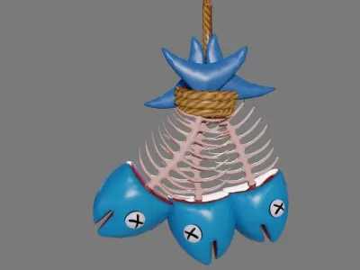 Fish Skeleton Low-poly 3D model purchase
